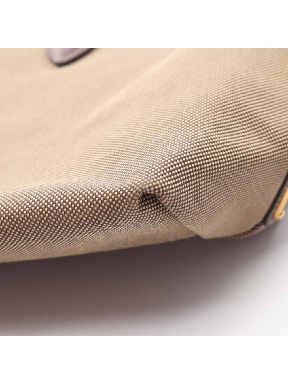 ★SOLD★ Prada Handbag Logo Jacquard 2-Way Beige Brown - Picture 8 of 8